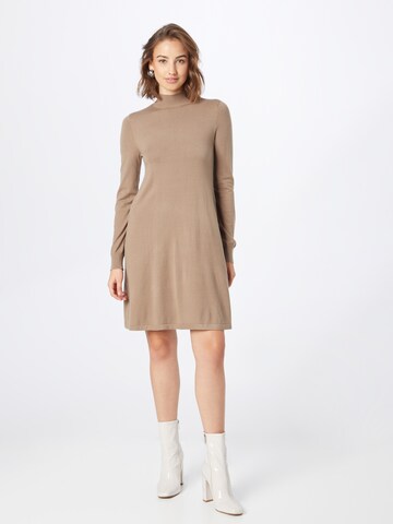 PIECES Knit dress 'Jalina' in Brown: front