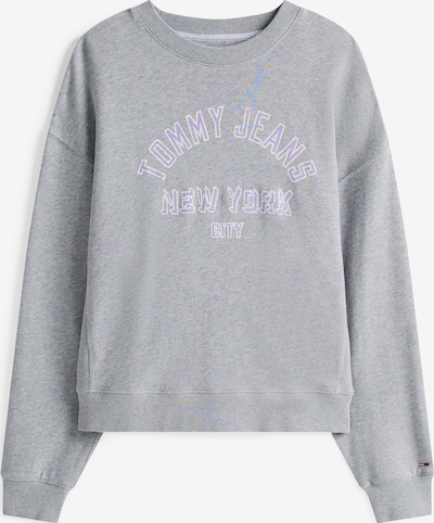 Tommy Jeans Mikina - sivá melírovaná / levanduľová / biela, Produkt