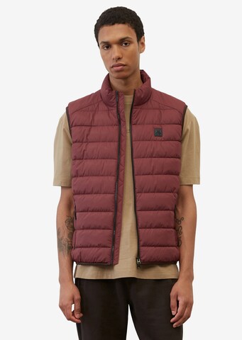 Gilet Marc O'Polo en rouge : devant