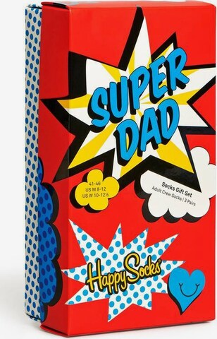 Șosete 'Super Dad' de la Happy Socks pe mai multe culori