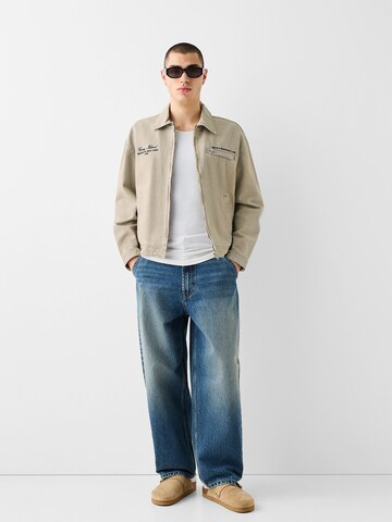 Bershka Between-season jacket in Beige