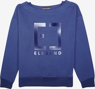 Elbsand Sweatshirt 'Fionna' in Blauw: voorkant