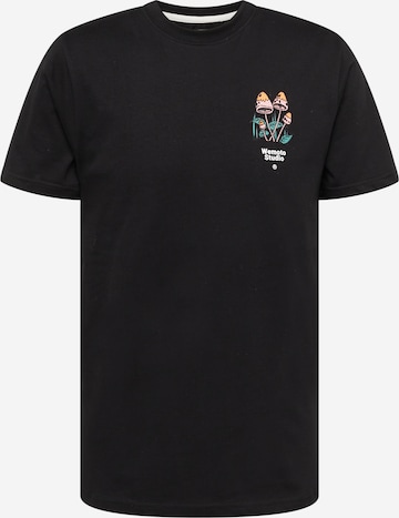 Wemoto Shirt 'Mushroom' in Black: front