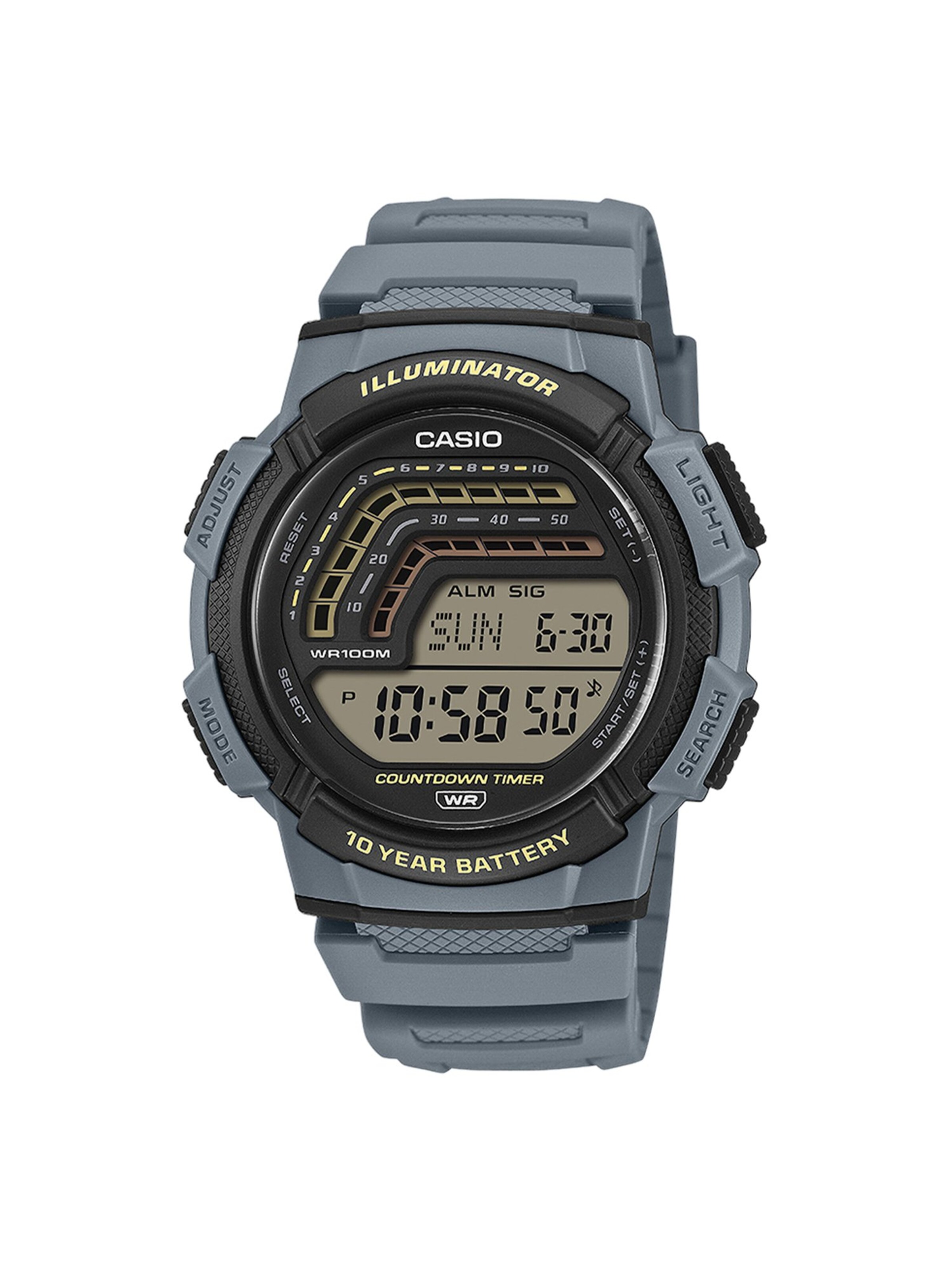 CASIO Digitaal horloge 'Statement' in Grijs: voorkant