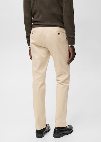 MANGO MAN Slimfit Chinohose 'Barna' in Beige