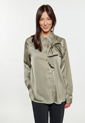 usha BLACK LABEL - Blusa en verde: frente