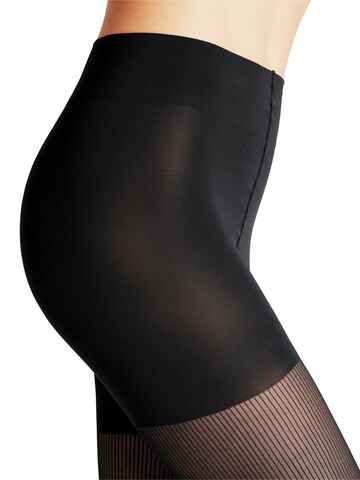FALKE Feinstrumpfhose 'Rib Shaping'‌‌‌ in Schwarz