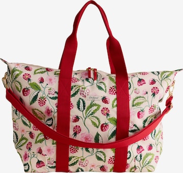 Cath Kidston Viikonloppulaukku 'Raspberry' värissä beige: etupuoli