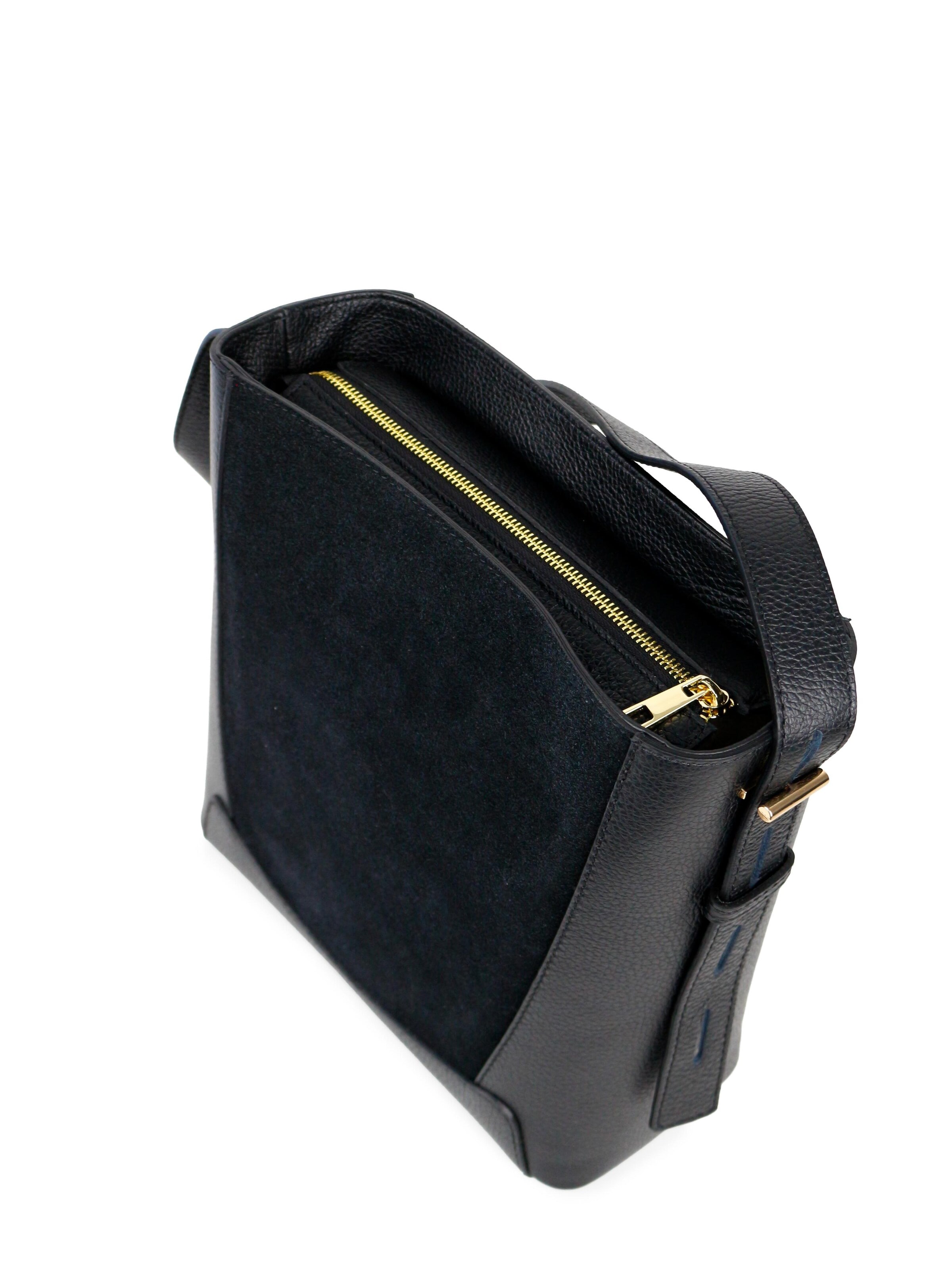 SARA BY JG Skuldertaske 'La Solida - Made in Italy' i sort