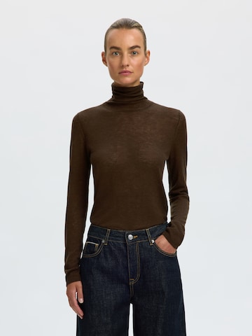 SELECTED - Pullover 'VENDY' em castanho: frente