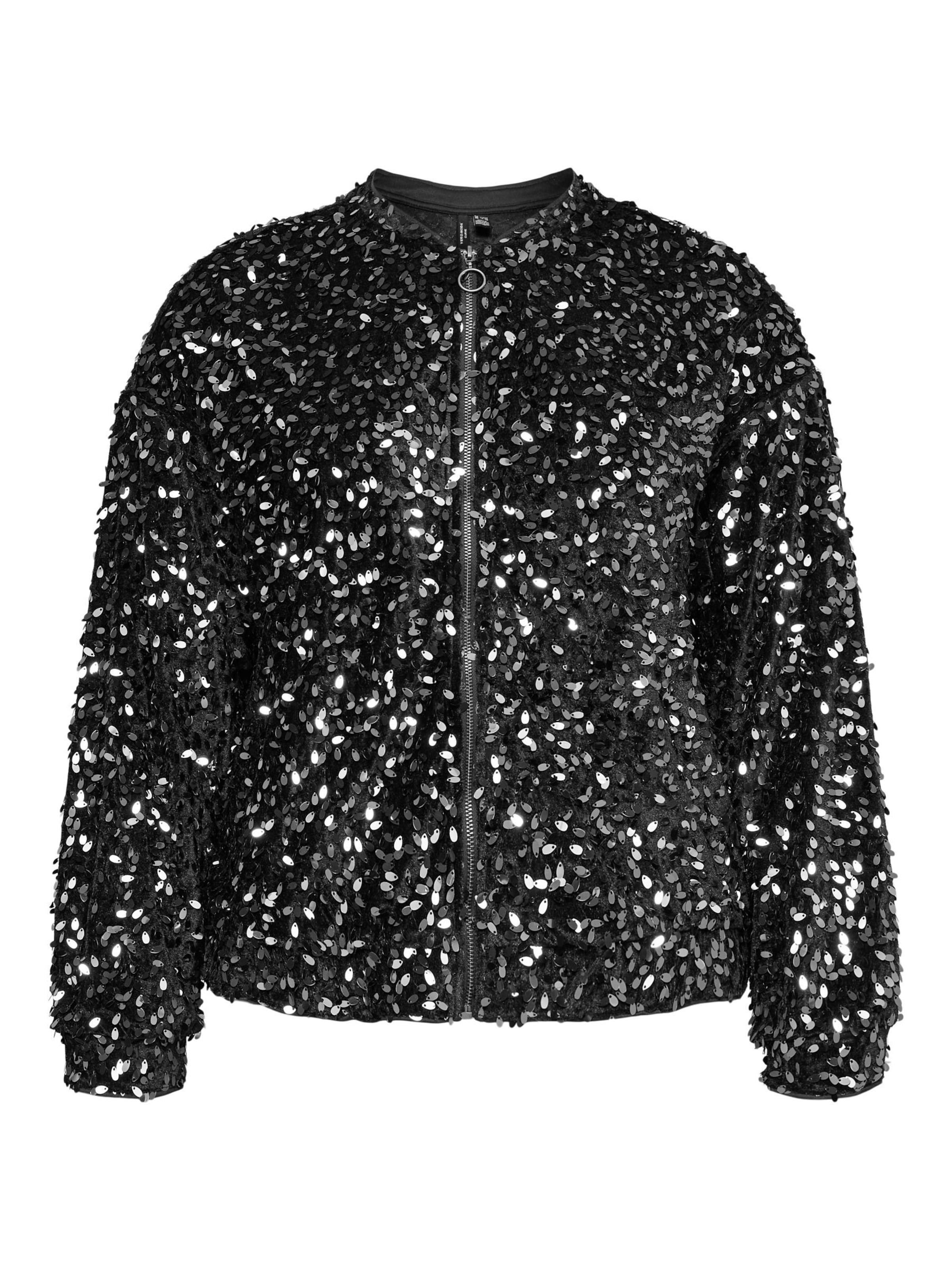 Vero Moda Curve Knit cardigan in Black: front