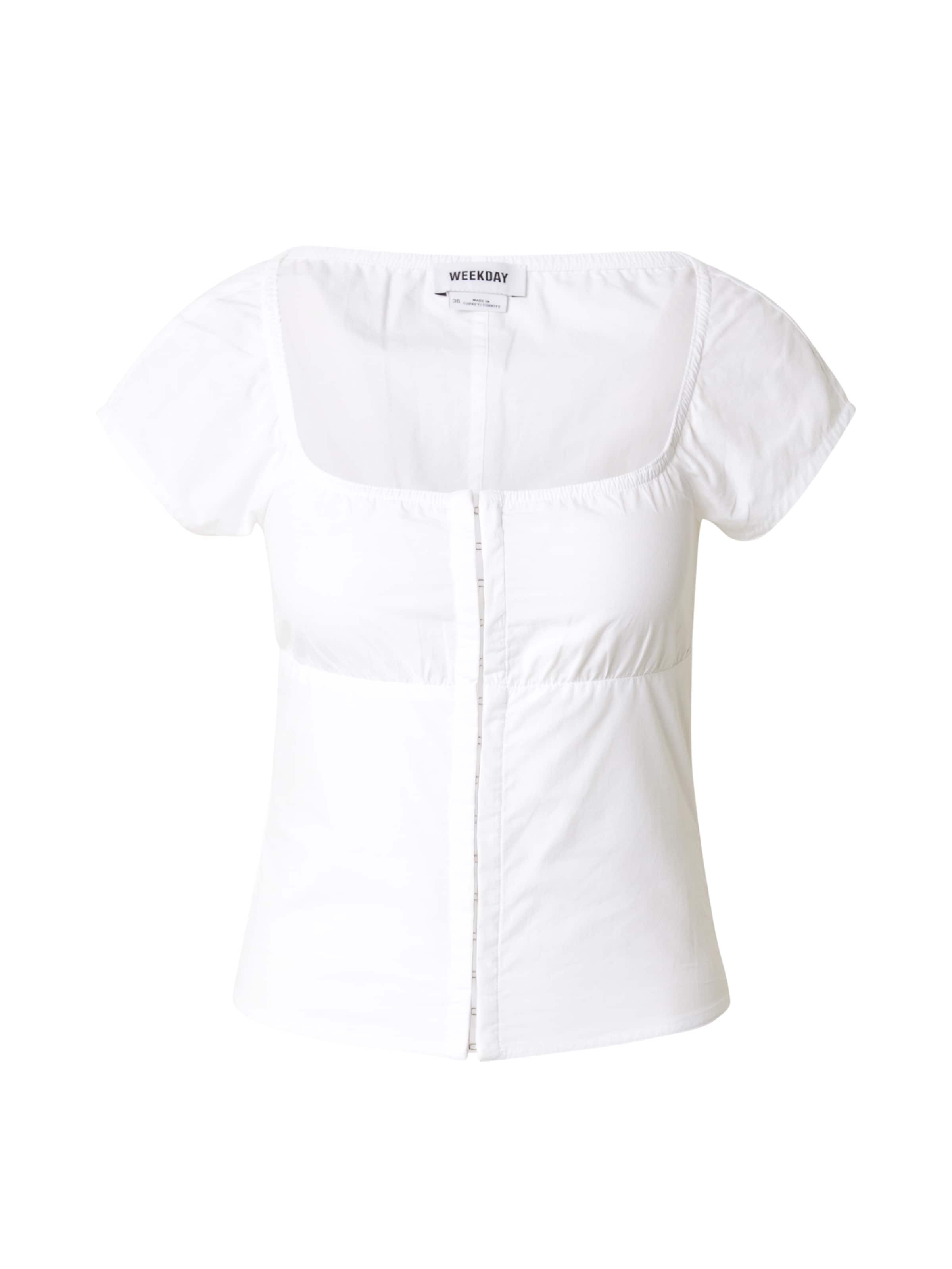 WEEKDAY Bluza 'Elsa' | bela barva: sprednja stran