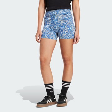 ADIDAS ORIGINALS Skinny Leggings 'Adidas Originals x Liberty London' i blå: framsida