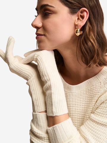 Il Lanificio Fingerhandschuhe‌‌‌‌ in Weiß: Vorderseite