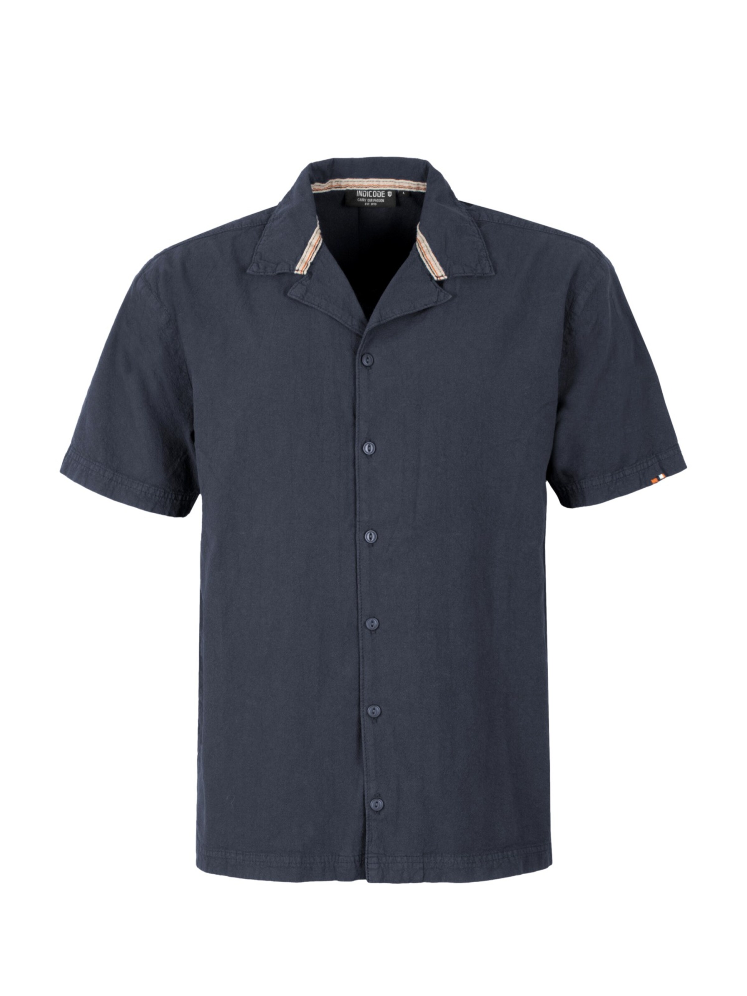 Coupe regular Chemise 'Mirolo' INDICODE en bleu : devant