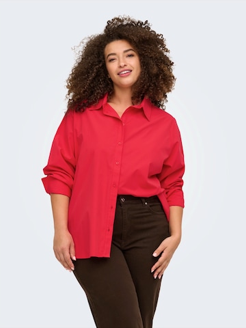 ONLY Carmakoma Blouse 'CAROREGON ALVA' in Red: front