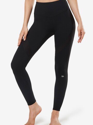 Yvette Sports Skinny Sportovní kalhoty 'Bella' – černá: přední strana