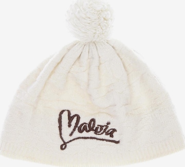 Maloja Hat & Cap in One size in White: front
