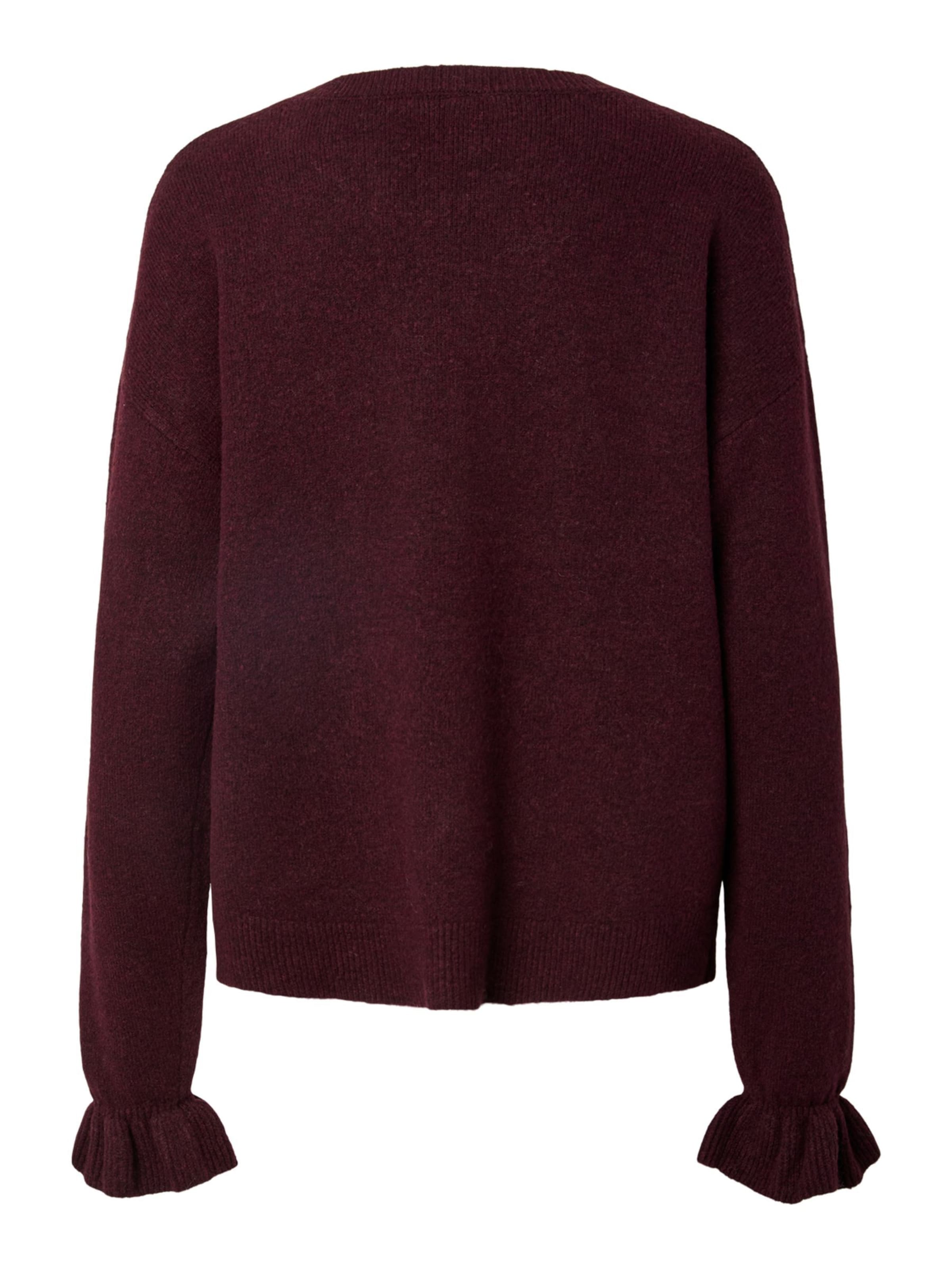 Cardigan 'SALLY' PIECES en rouge