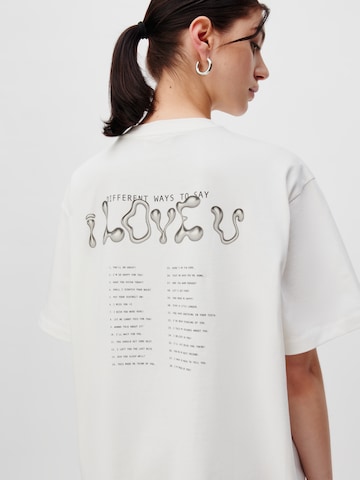 T-shirt 'Valentine' LeGer by Lena Gercke en blanc