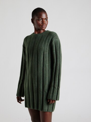 Robes en maille 'Fiona' WEEKDAY en vert : devant