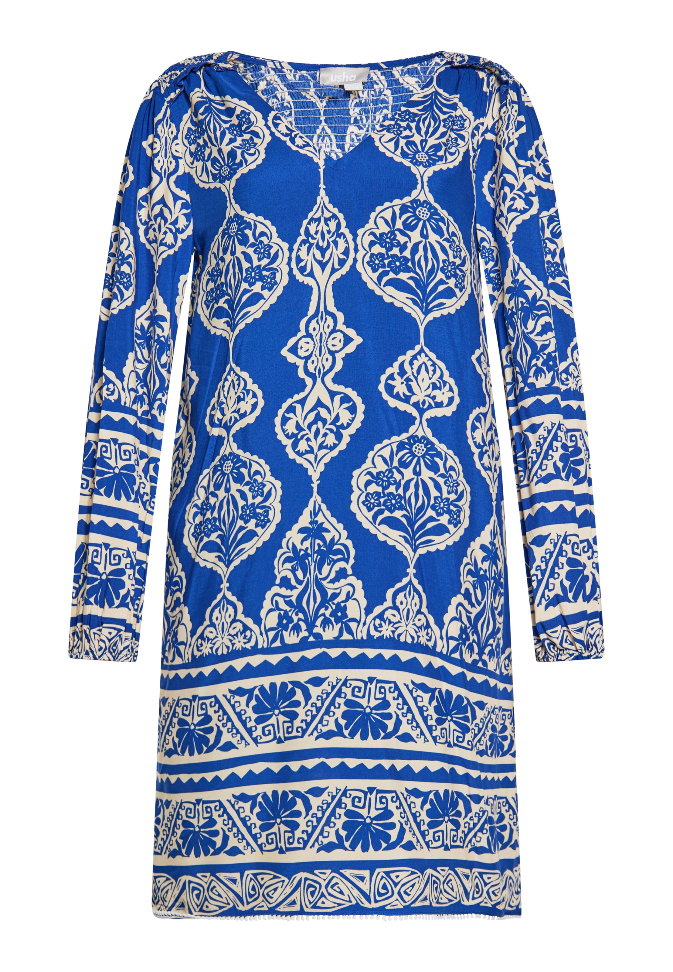 Usha Kleid in Blau: Vorderseite