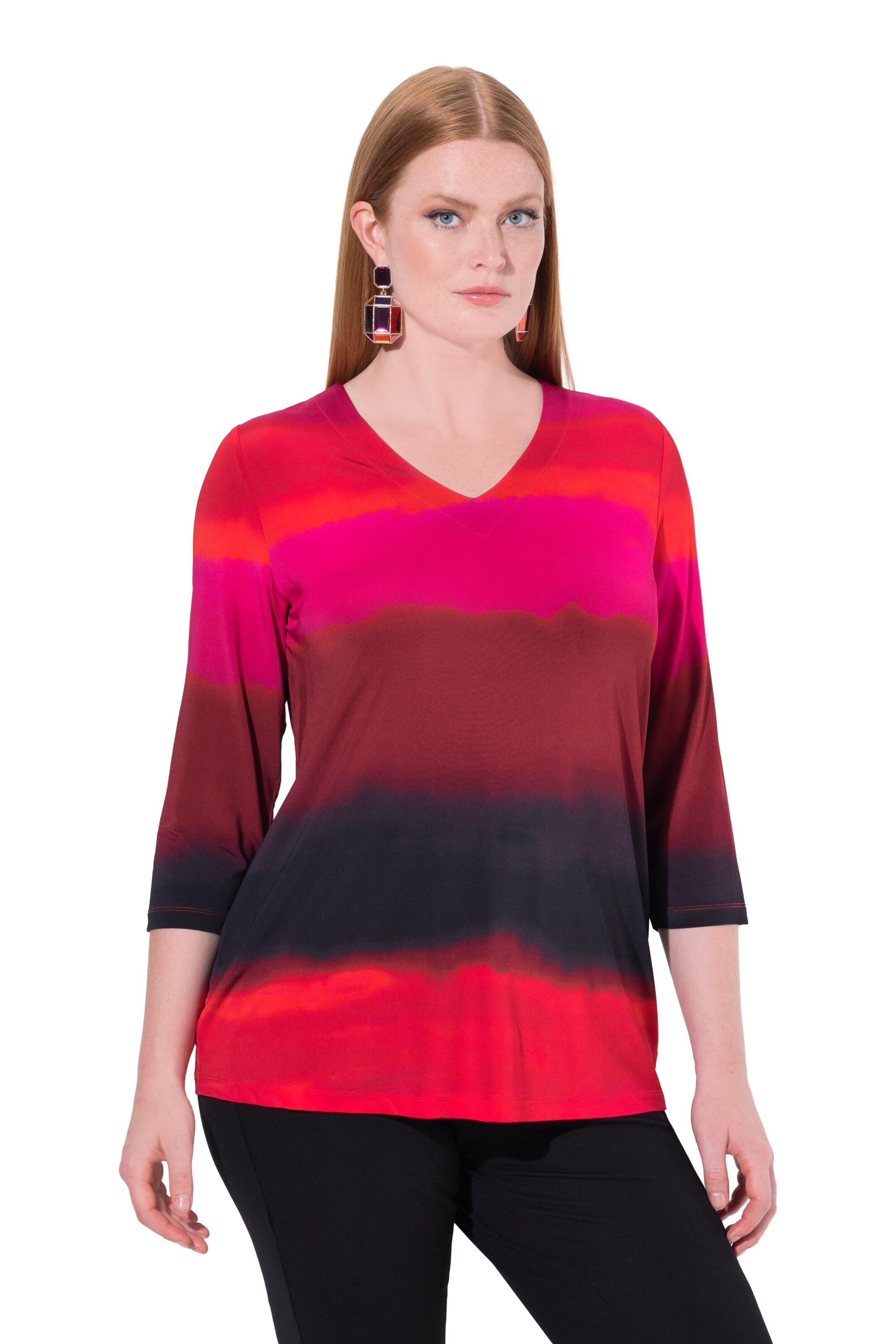 Ulla Popken Shirt in Rot: Vorderseite