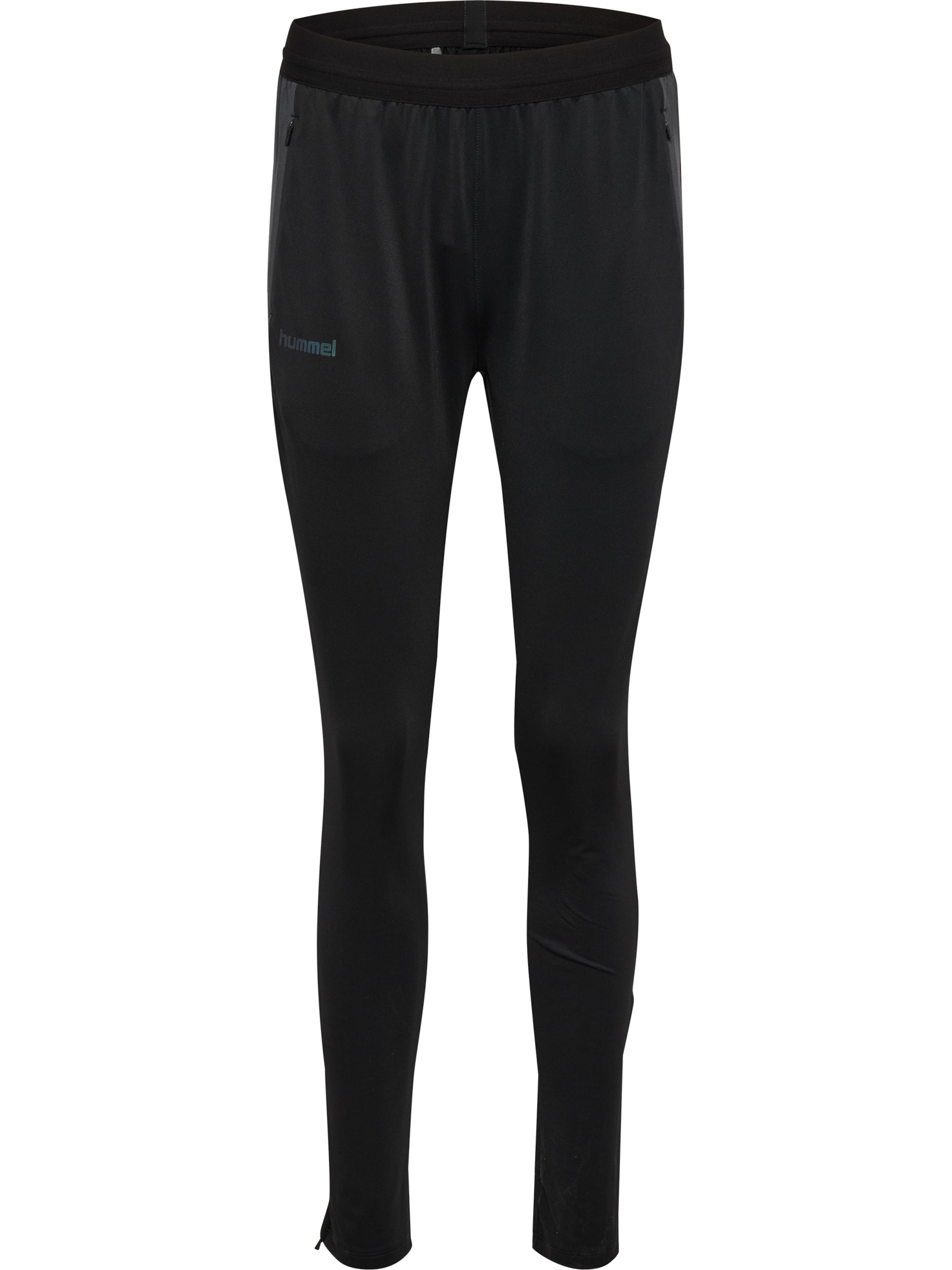 Coupe slim Pantalon de sport Hummel en noir : devant