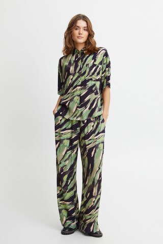 Wide Leg Pantalon 'FRKaiya' Fransa en vert