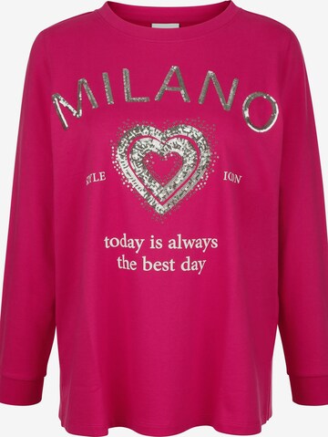 MIAMODA Sweatshirt in Roze: voorkant