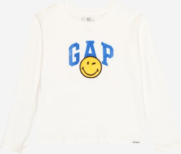 Sweat-shirt 'SMILEY50 LS INTRV GR T - NOV' GAP en blanc : devant