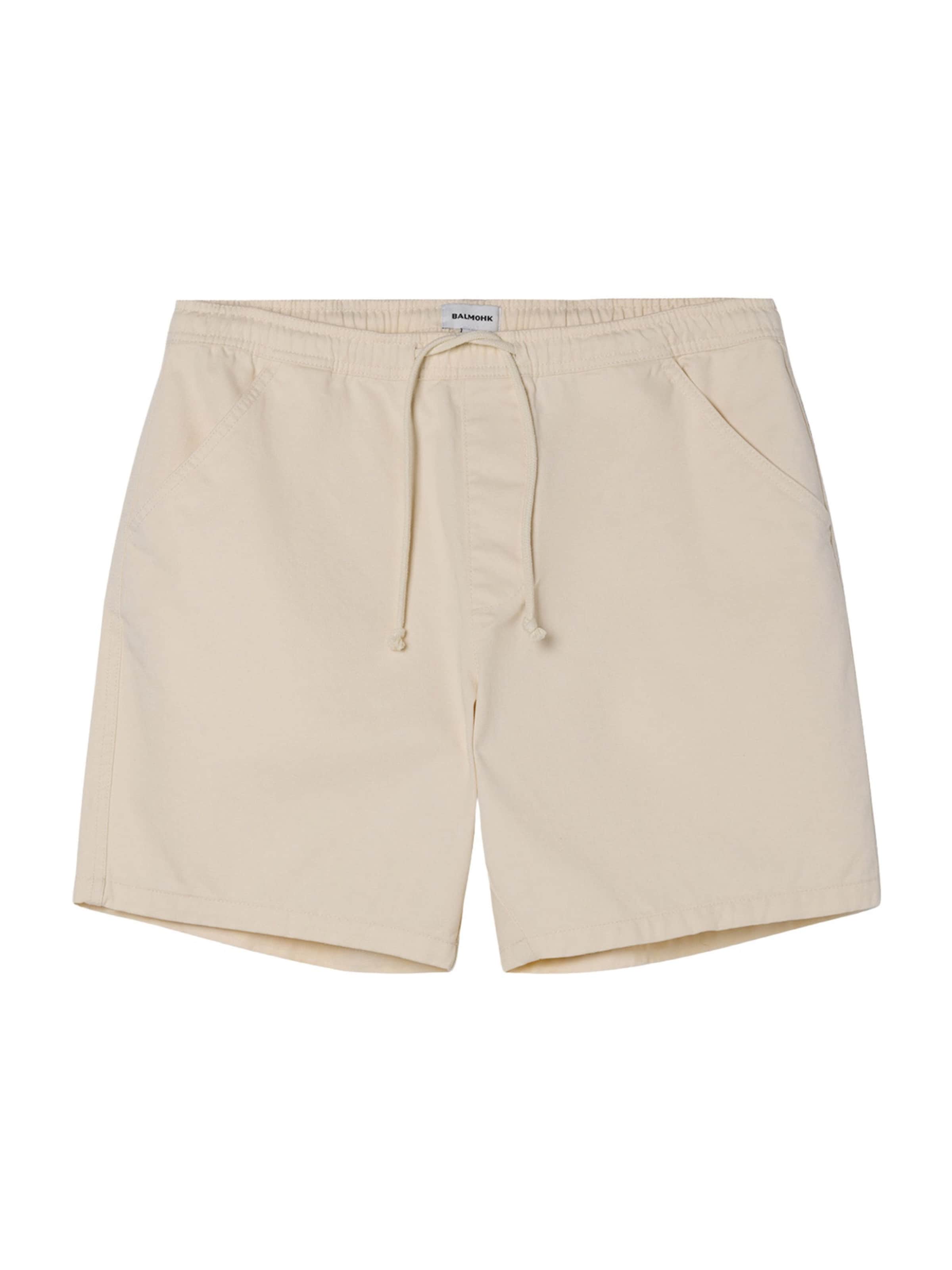 BALMOHK Housut värissä beige: etupuoli