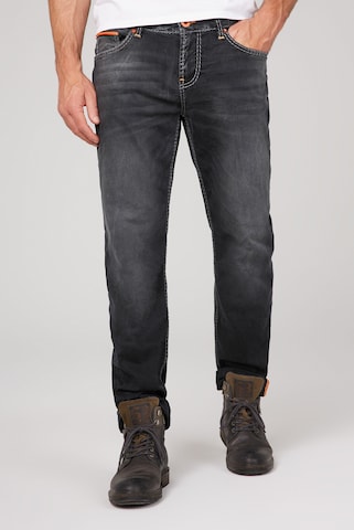 CAMP DAVID Regular Jeans 'BR:AD' in Black: front