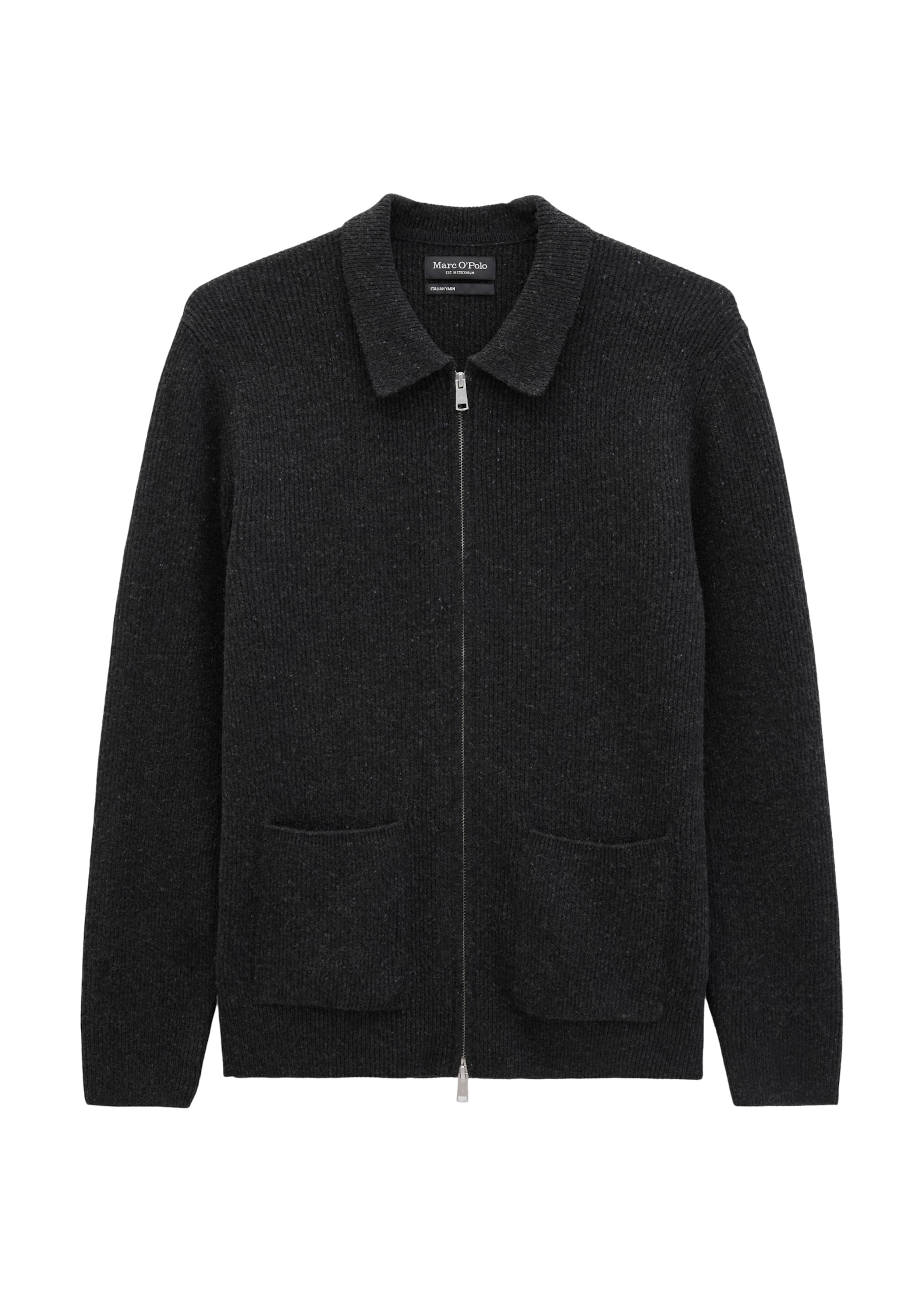 Marc O'Polo Knit Cardigan in Grey: front