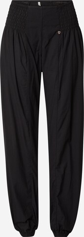 PULZ Jeans Tapered Pants 'Jill' in Black: front