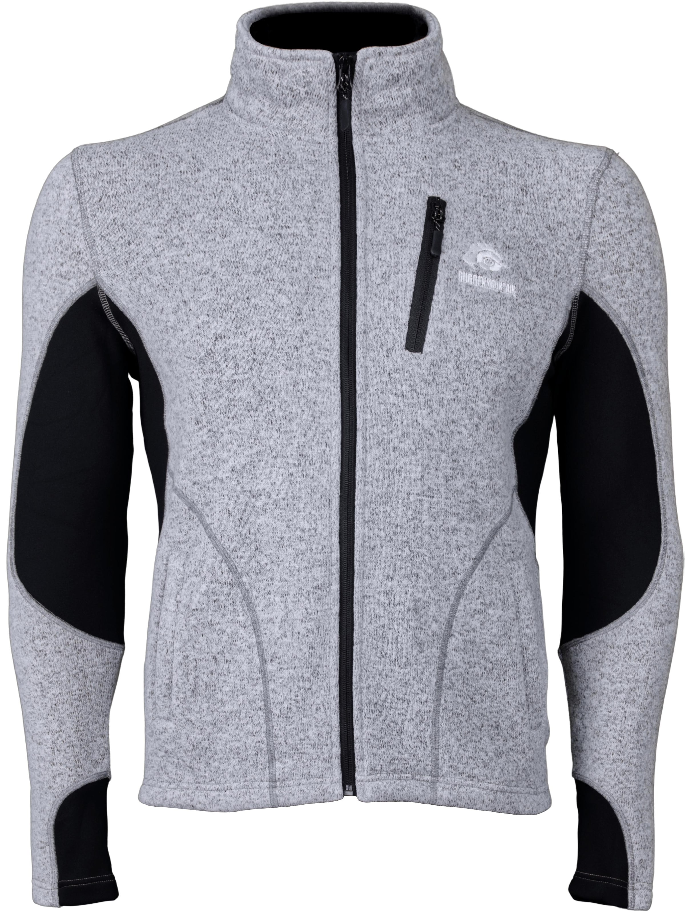 Guggen Mountain Athletic fleece jacket 'Fusion Fleecejacke MML01 Wanderjacke' in Grey: front