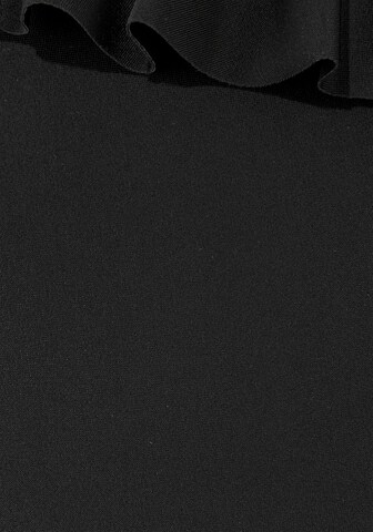 LASCANA Õlapaelteta topp Ujumistrikoo, värv must