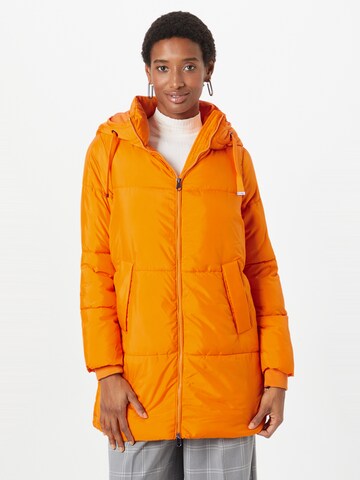 VERO MODA Φθινοπωρινό και ανοιξιάτικο μπουφάν 'GEMMA FLORA' σε πορτοκαλί: μπροστά
