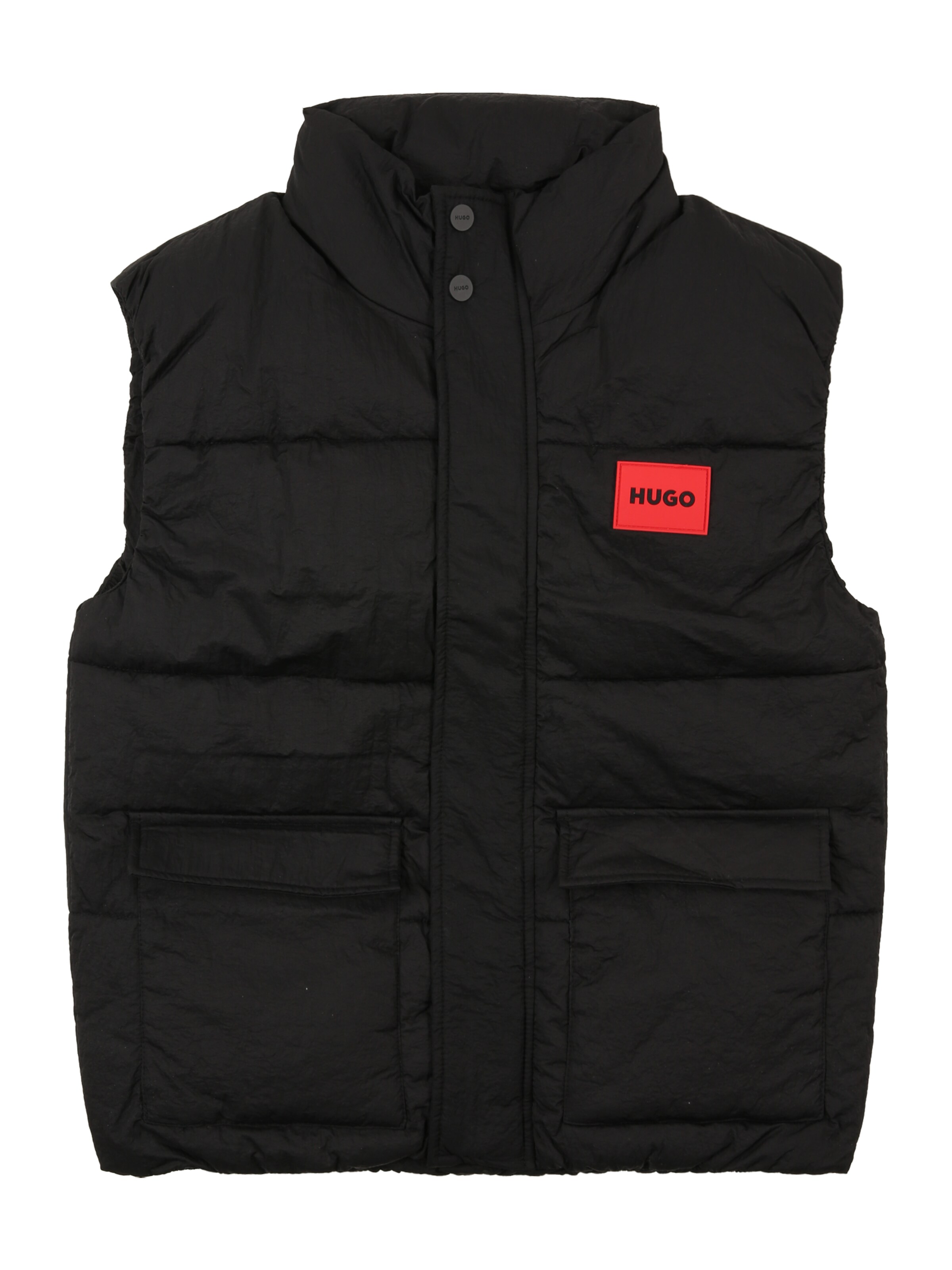 HUGO Bodywarmer in Zwart: voorkant