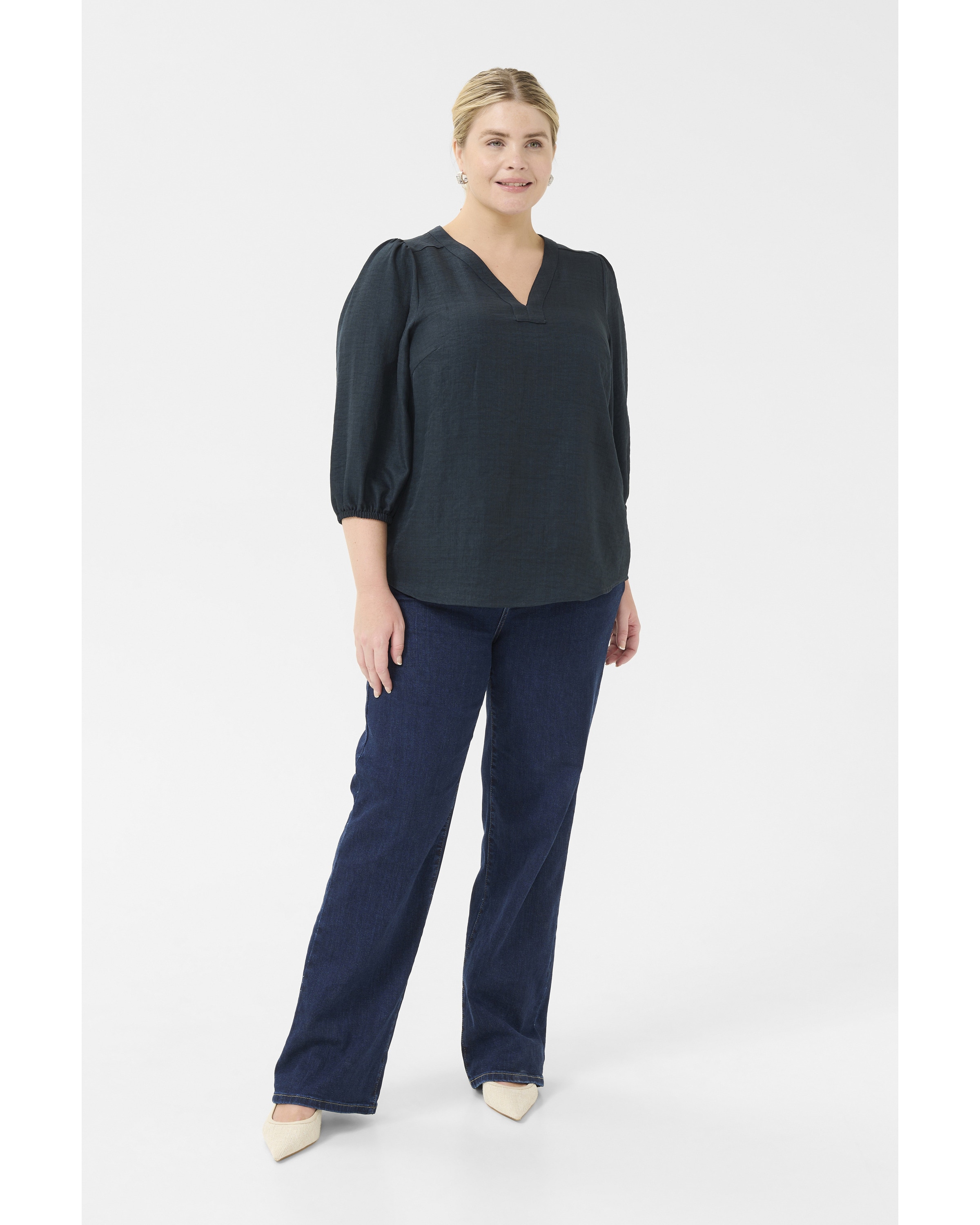 KAFFE CURVE - Blusa 'KCellinor' en verde