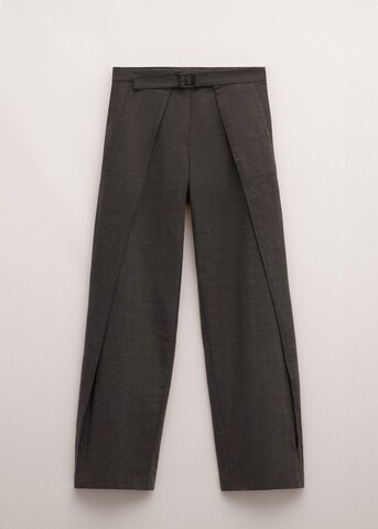 MANGO Regular Pleat-Front Pants 'Yen' in Brown