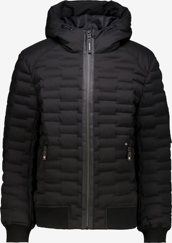 Veste mi-saison GARCIA en noir : devant