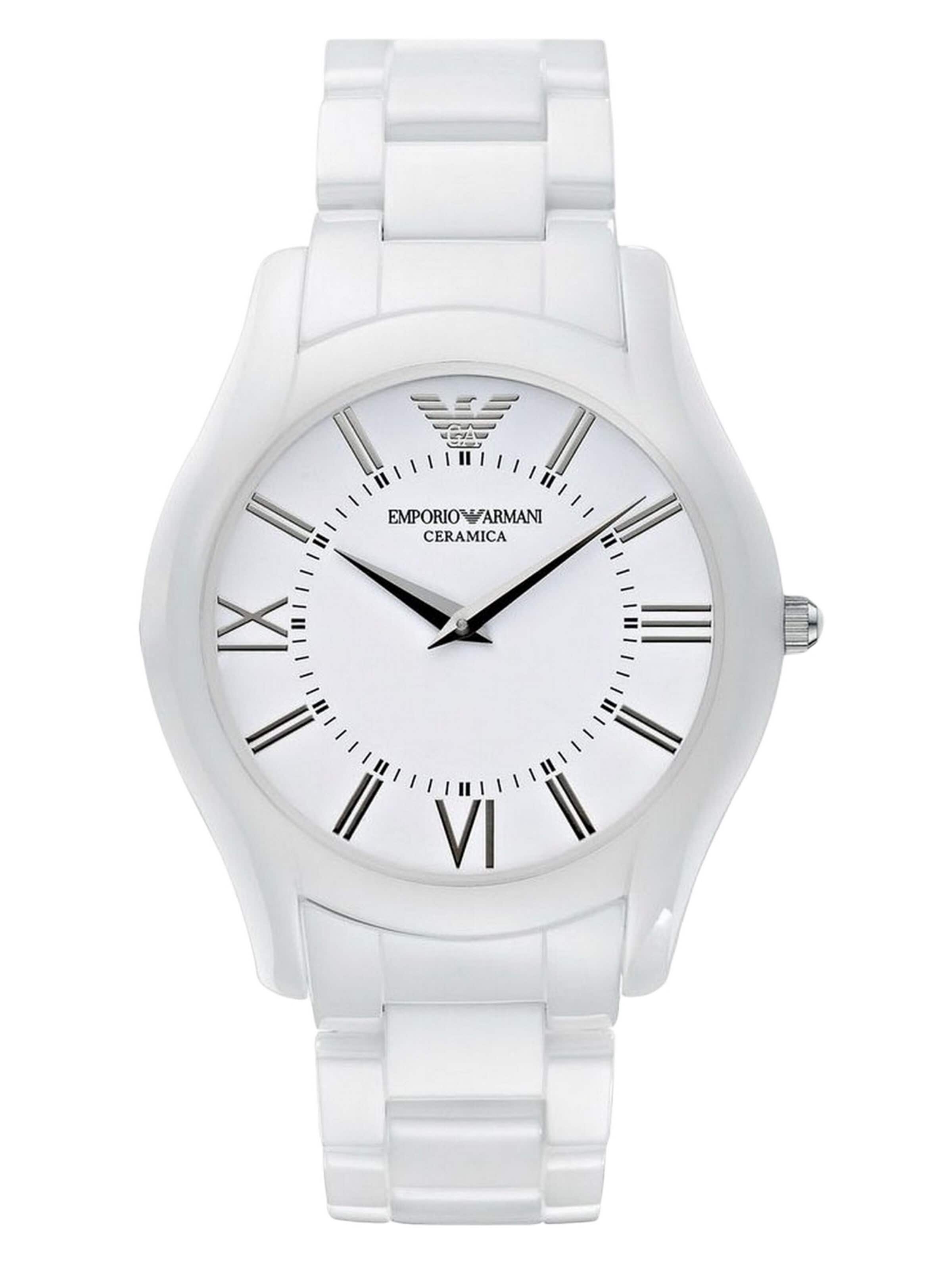 Emporio Armani - Reloj analógico 'Analog watch' en blanco: frente