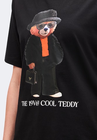 19V69 ITALIA Oversized shirt 'Bellara Cool Teddy' in Zwart