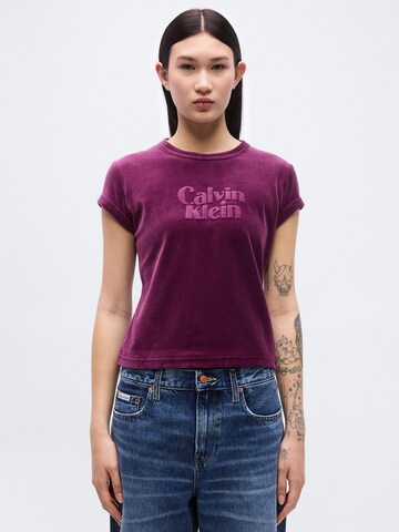 Calvin Klein Shirt in Lila: voorkant