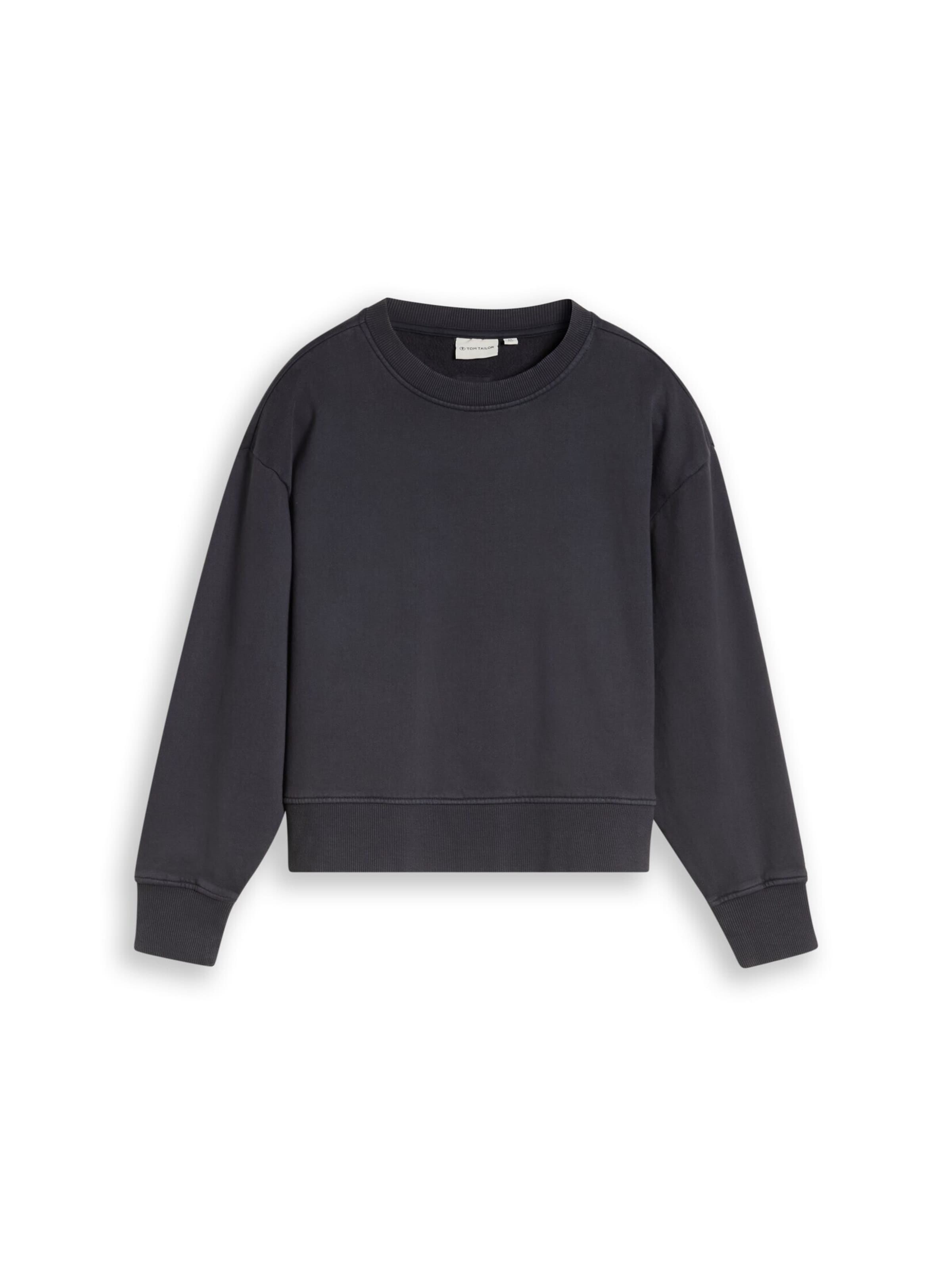 TOM TAILOR Sweatshirt in Grey: front