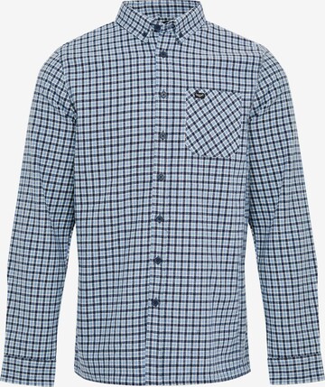 Threadbare Regular fit Overhemd 'Franco' in Blauw: voorkant