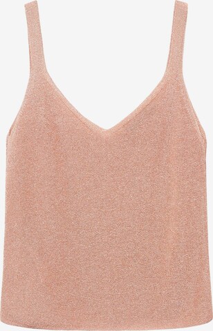 Tops en tricot 'KLING' MANGO en rose : devant