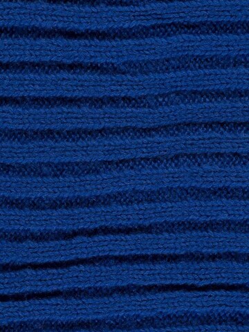Passigatti Wrap 'Wolliger Strickschal gerippt' in Blue