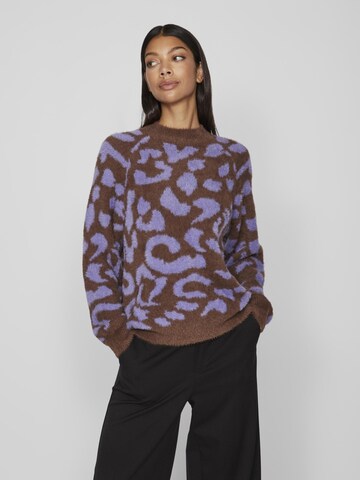 VILA Sweater in Brown: front